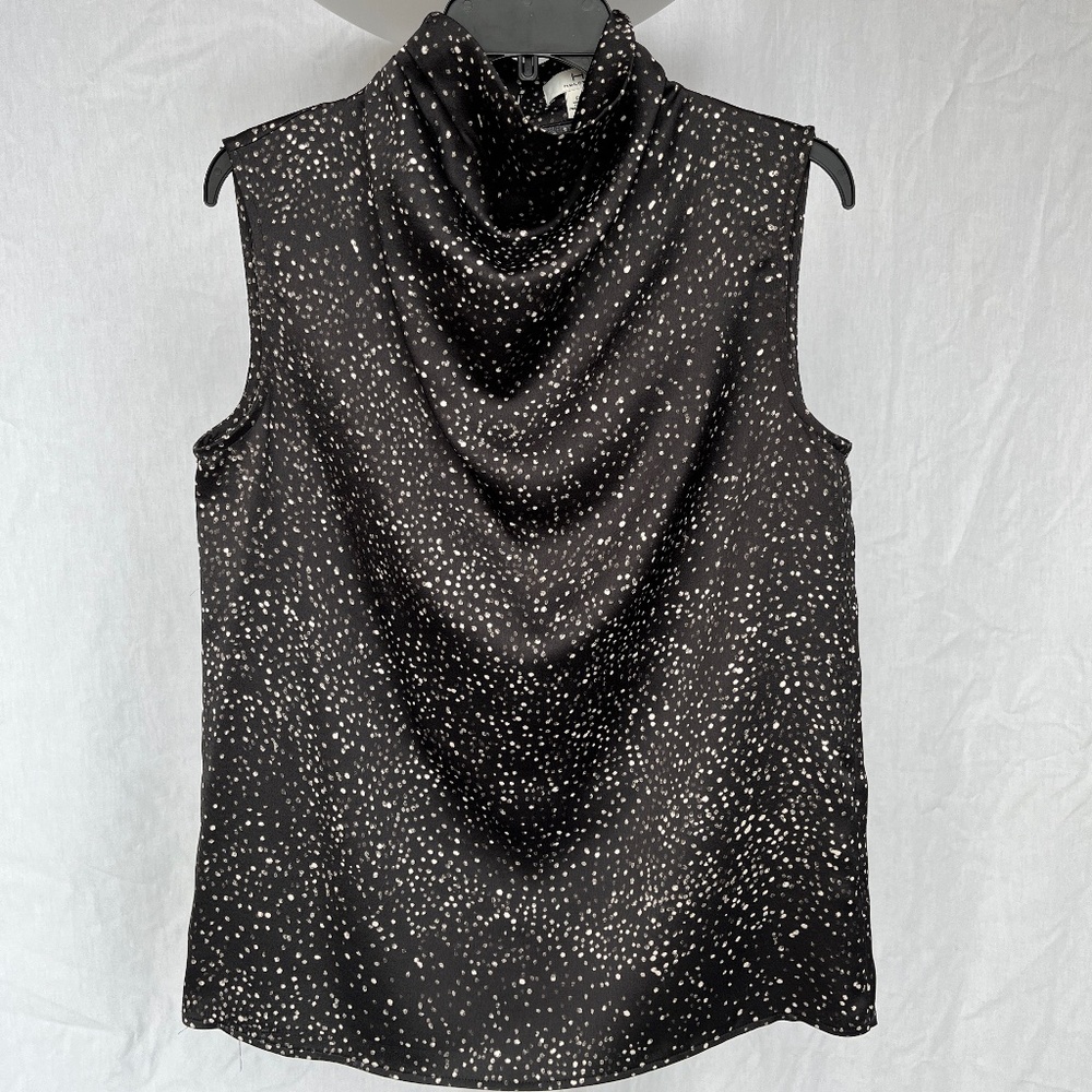 H by Halston (S) high neck sleeveless top.